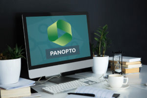 PC mit Panopto Logo